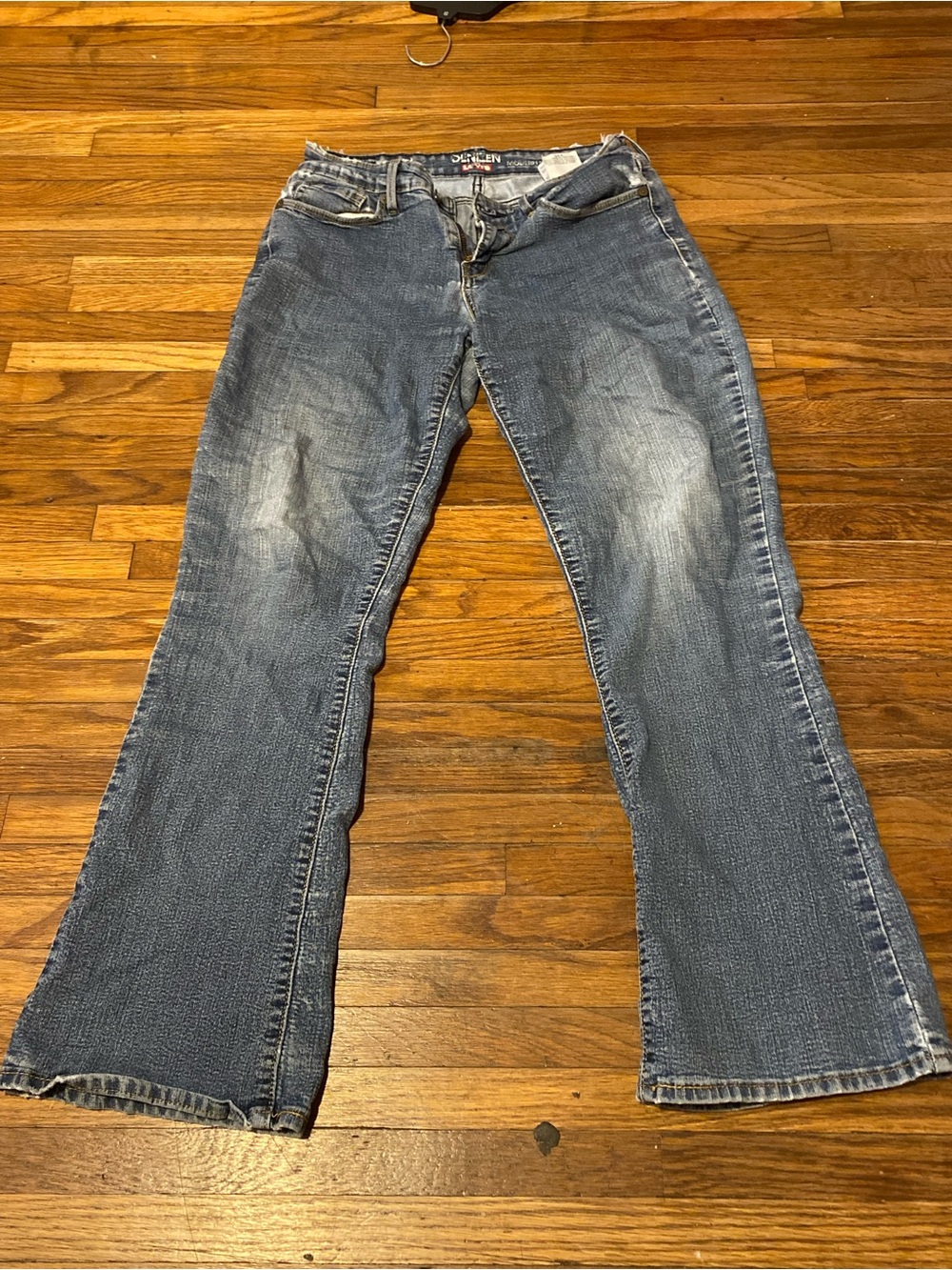 Levi's Women's Faded Blue Flared Jeans